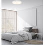 Cristalrecord Plafón LED Circular Targes 46W, 3CCT (3000K-4000K-6000K) Dimmable, 5060 lm, Con Mando, Temporizador, Ø40 x 6,5 cm, Blanco