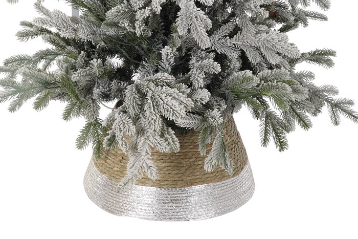 DKD Home Decor Base para Árbol de Navidad de Fibra Seagrass, Surtido de 3 Unidades