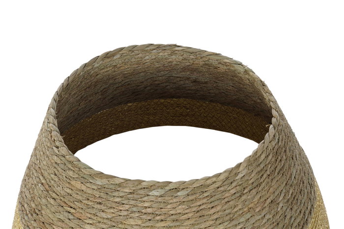 DKD Home Decor Base para Árbol de Navidad de Fibra Seagrass, Surtido de 3 Unidades