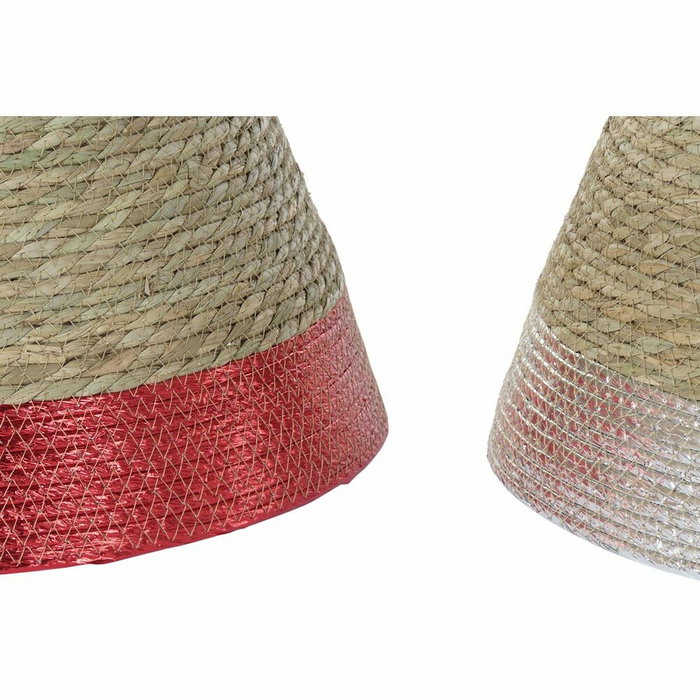 DKD Home Decor Base para Árbol de Navidad de Fibra Seagrass, Surtido de 3 Unidades