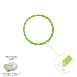 ORYX Anillo de Silicona para Recipiente Hermético de Cristal Rectangular 330 ml