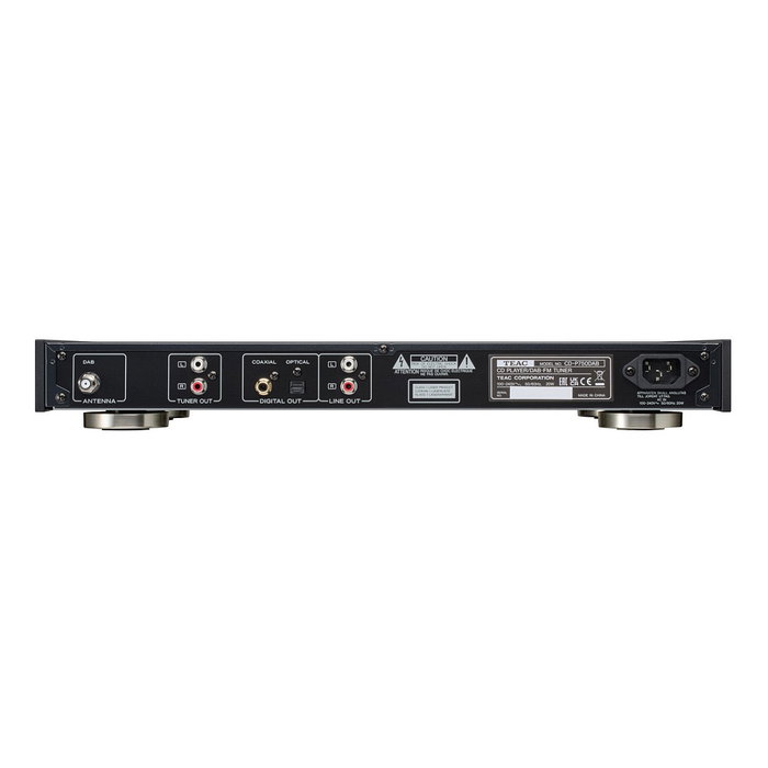TEAC CD-P750DAB-B Reproductor de CD / Radio DAB+ FM con Bluetooth 5.1, USB, Entrada Auxiliar, MP3, WAV, Negro