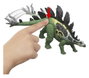 Mattel Jurassic World Gigantic Trackers Stegosaurus Figura de Acción con Ataque y Cola Evolutiva, 35.6 cm, Jkl85