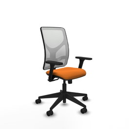PIQUERAS Y CRESPO Silla de oficina Motilla Naranja y Blanco