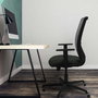 PIQUERAS Y CRESPO Silla de oficina Zulema Verde esmeralda y Negro