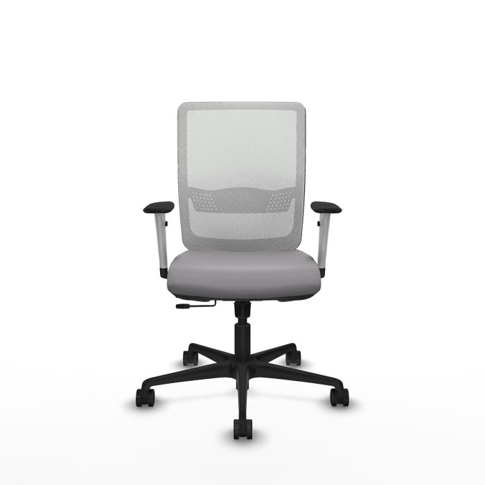 PIQUERAS Y CRESPO Silla de oficina Haches con mecanismo Sincro/Traslack Gris y Blanco PIQUERAS Y CRESPO Silla de oficina Haches con mecanismo Sincro/Traslack Gris y Blanco