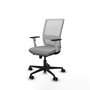 PIQUERAS Y CRESPO Silla de oficina Haches con mecanismo Sincro/Traslack Gris y Blanco