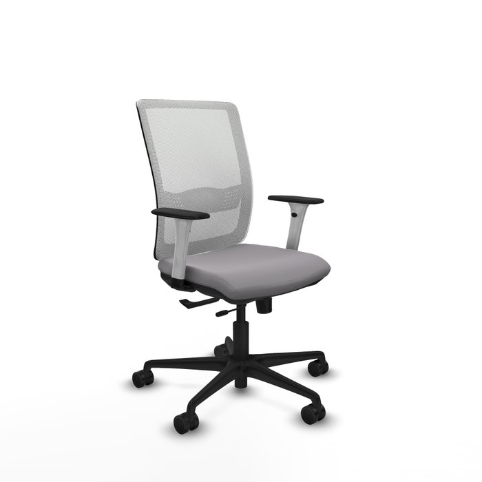 PIQUERAS Y CRESPO Silla de oficina Haches con mecanismo Sincro/Traslack Gris y Blanco PIQUERAS Y CRESPO Silla de oficina Haches con mecanismo Sincro/Traslack Gris y Blanco