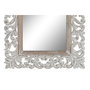 DKD Home Decor Espejo de Pared de Mango y Cristal Decape Blanco 44x3x152 cm