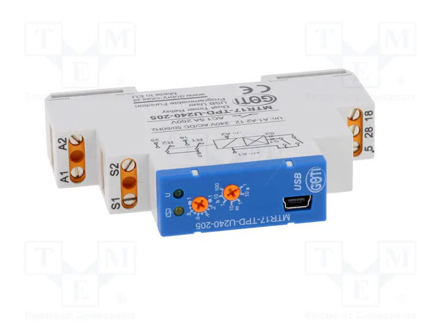 DOBRY CZAS MTR17-TPD-U240-205 Relé de tiempo 1s-100h