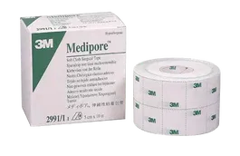 3M Aposito Medipore Liner Rollo 10 cm x 10 M, Hipoalergenico de Tejido No Tejido, Transpirable, 1 Unidad