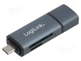 LogiLink Lector de tarjetas USB 3.0 USB-A / USB-C SD/microSD Aluminio