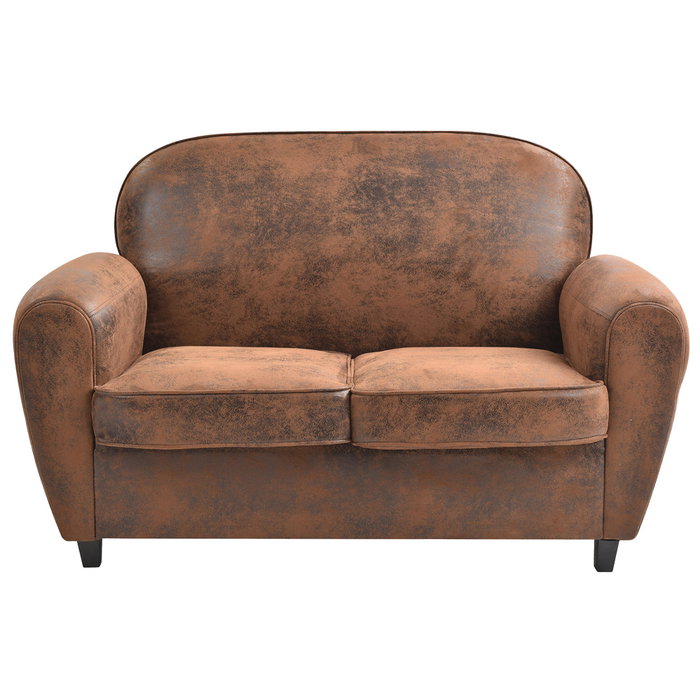 Home Deco Factory Sofá Club Marrón Colección Industriel 139x78 cm