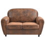 Home Deco Factory Sofá Club Marrón Colección Industriel 139x78 cm