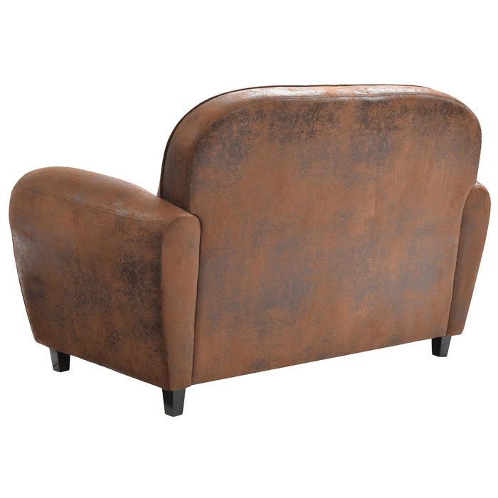 Home Deco Factory Sofá Club Marrón Colección Industriel 139x78 cm