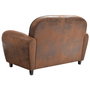 Home Deco Factory Sofá Club Marrón Colección Industriel 139x78 cm