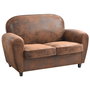 Home Deco Factory Sofá Club Marrón Colección Industriel 139x78 cm