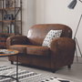 Home Deco Factory Sofá Club Marrón Colección Industriel 139x78 cm