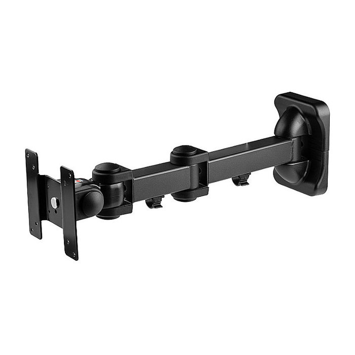 LINDY Soporte Flexible de Pared para Monitor LCD VESA, Capacidad 10 kg, Compatible Pantallas hasta 19", Negro - Ref. 40765