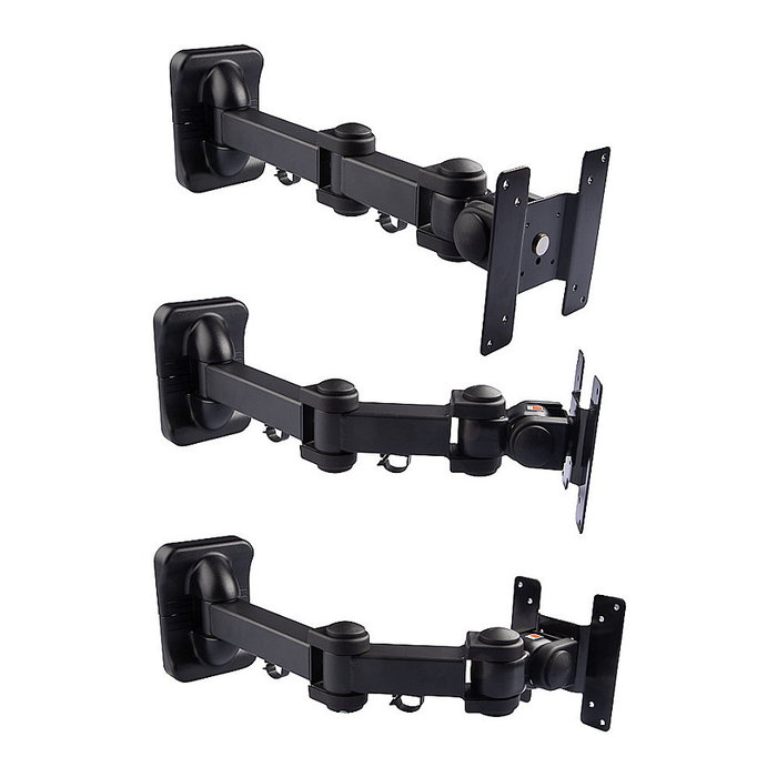 LINDY Soporte Flexible de Pared para Monitor LCD VESA, Capacidad 10 kg, Compatible Pantallas hasta 19", Negro - Ref. 40765
