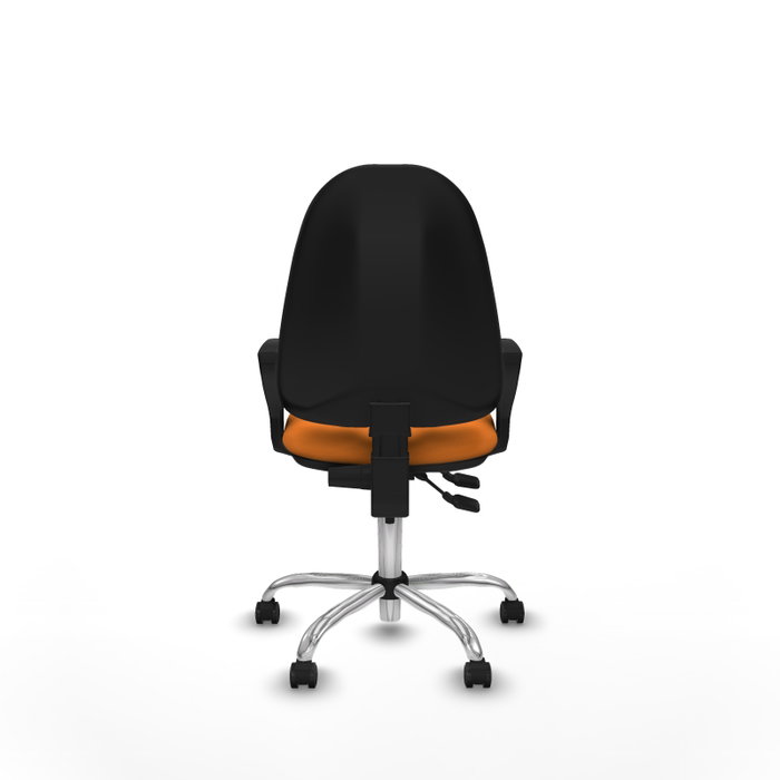 PIQUERAS Y CRESPO Silla de oficina Algarra Naranja con Base Cromada PIQUERAS Y CRESPO Silla de oficina Algarra Naranja con Base Cromada