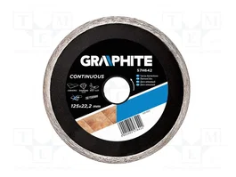 GRAPHITE Disco cortante de diamante de 125mm