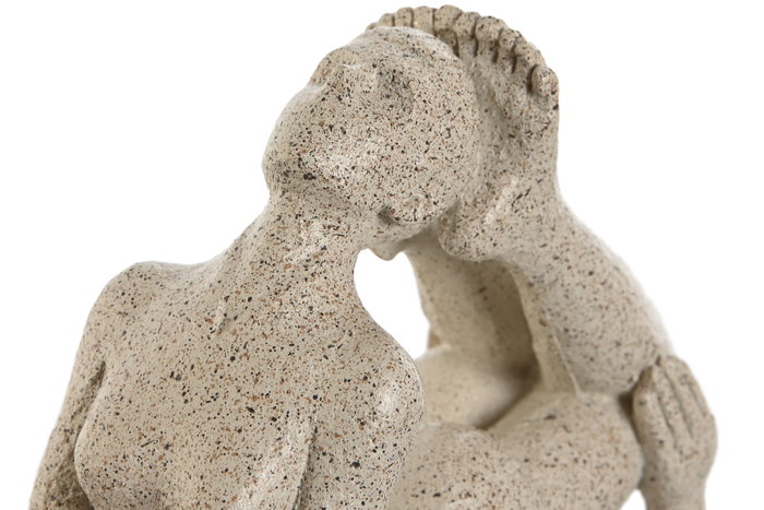 DKD Home Decor Figura de Resina Yoga Blanco