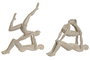 DKD Home Decor Figura de Resina Yoga Blanco