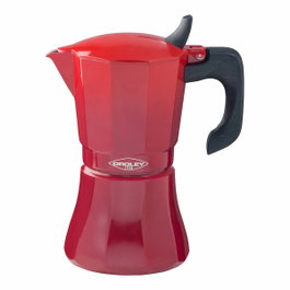 Oroley Cafetera Petra Roja de Aluminio de 6 tazas