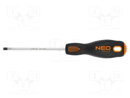 NEO TOOLS Destornillador estándar plano SL 3 de 75 mm