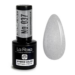 La Rosa Esmalte Semipermanente UV/LED Creme Nº 037 Plata