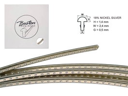 Boston Traste 5 m 18% Níquel 1.4X2.4 mm