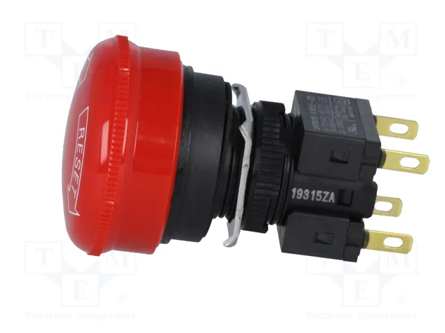 OMRON Interruptor de Emergencia A165E-S-02 con 2 NC