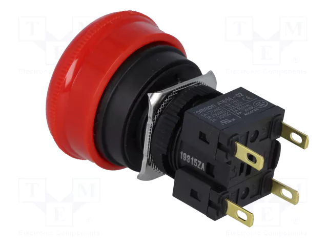 OMRON Interruptor de Emergencia A165E-S-02 con 2 NC