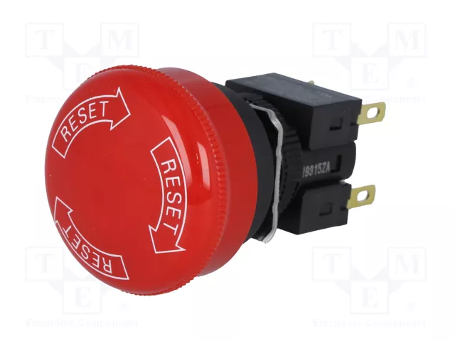 OMRON Interruptor de Emergencia A165E-S-02 con 2 NC
