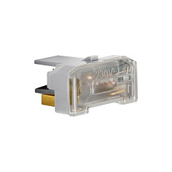 BERKER 1675 Glimmaggregat con N-Klemme IP44, gris, pack de 10 unidades, para sistemas eléctricos