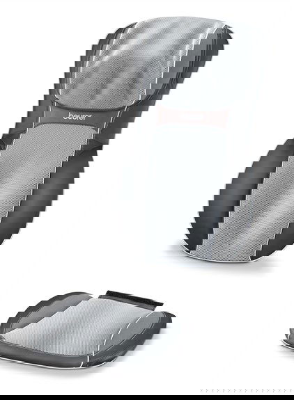 Beurer MG-295 Funda Asiento Masaje Shiatsu 3D con Calor y Luz Color Negro