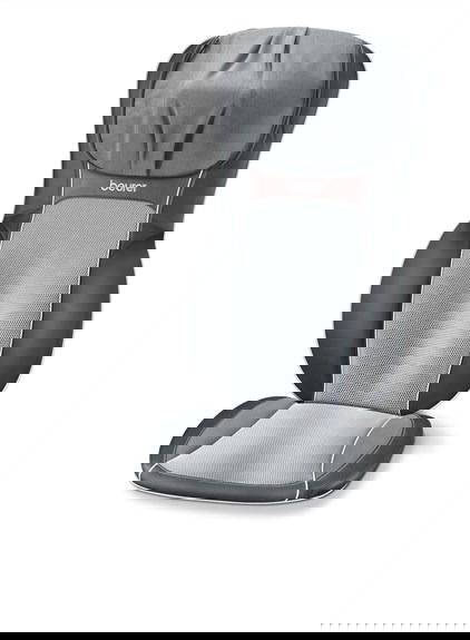 Beurer MG-295 Funda Asiento Masaje Shiatsu 3D con Calor y Luz Color Negro