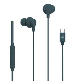 Celly UP1600TYPECBL Auriculares Alámbricos USB Tipo C Azul