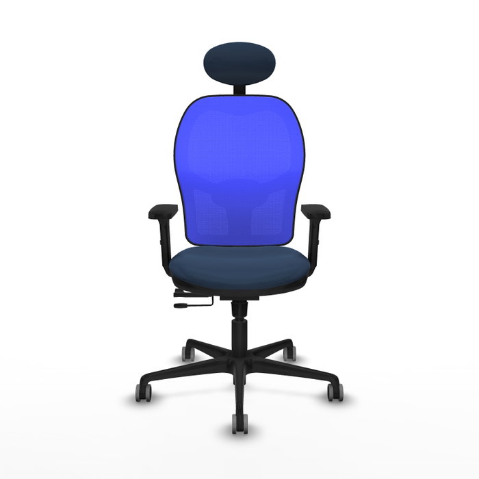 PIQUERAS Y CRESPO Silla de oficina Jorquera Azul marino con mecanismo Sincro/Traslack