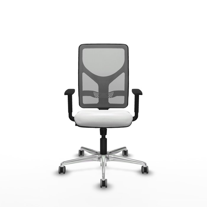 PIQUERAS Y CRESPO Silla de oficina Motilla con mecanismo Sincro, Blanco y Gris PIQUERAS Y CRESPO Silla de oficina Motilla con mecanismo Sincro, Blanco y Gris