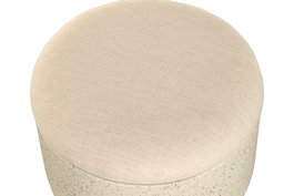DKD Home Decor Reposapiés Blanco con Tapa