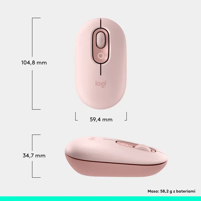 Logitech POP Mouse Rosa