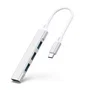 Generico Hub 4 puertos USB-C a 4x USB 3.0 de alta velocidad plata