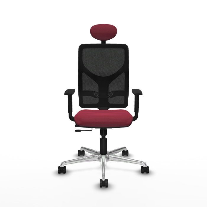 PIQUERAS Y CRESPO Silla de oficina Motilla con mecanismo Sincro/Traslack, Granate y Negro PIQUERAS Y CRESPO Silla de oficina Motilla con mecanismo Sincro/Traslack, Granate y Negro