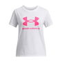 Camiseta de Manga Corta Infantil Under Armour Big Logo Blanco 11-12 Años
