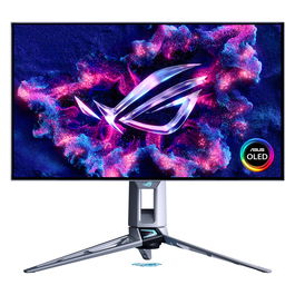 ASUS ROG Swift PG27AQWP-W Monitor Gaming OLED 27" 2560x1440 QHD 540 Hz 0.02 ms G-SYNC Compatible FreeSync Premium Pro HDR 500 Plata