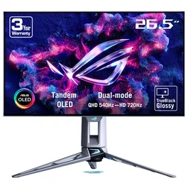ASUS ROG Swift OLED PG27AQWP-W 26.5'' QHD 540Hz WOLED Plata