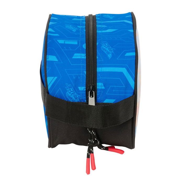 Neceser de Viaje Hot Wheels Let's race Azul Negro 26 x 15 x 12 cm