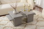 Nordure Sanctuary Mesa de Café Juego 2 Piezas Color Gris
